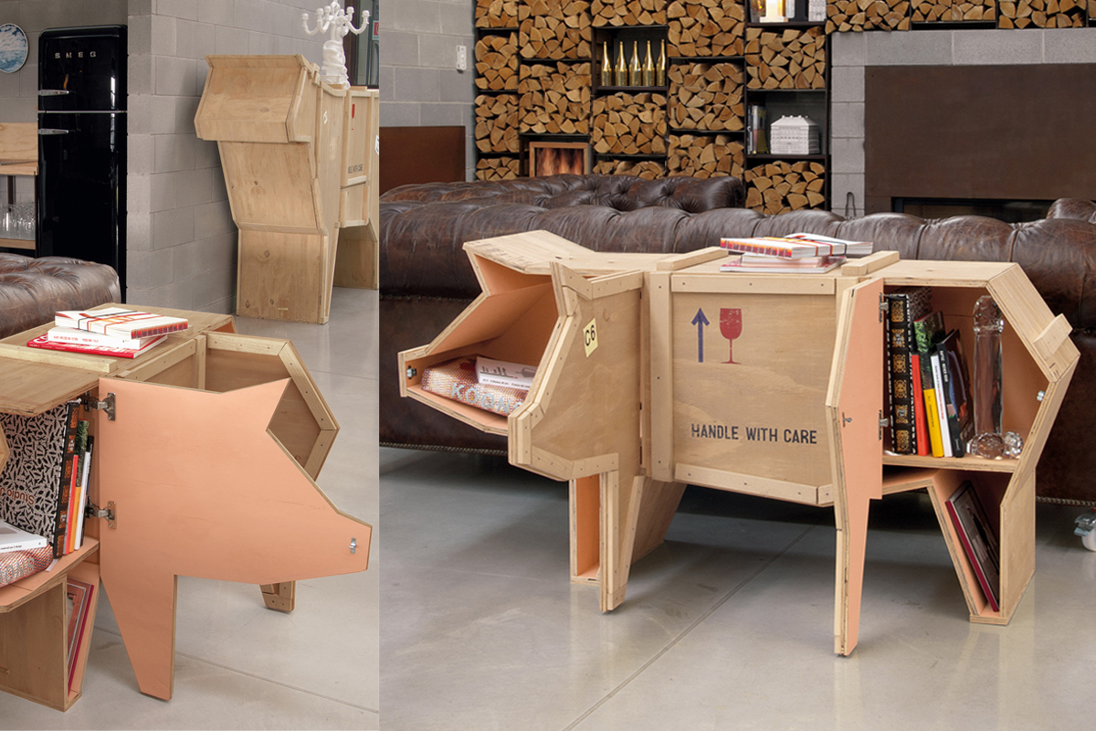 cabinet cases with animal shapes - Marcantonio design