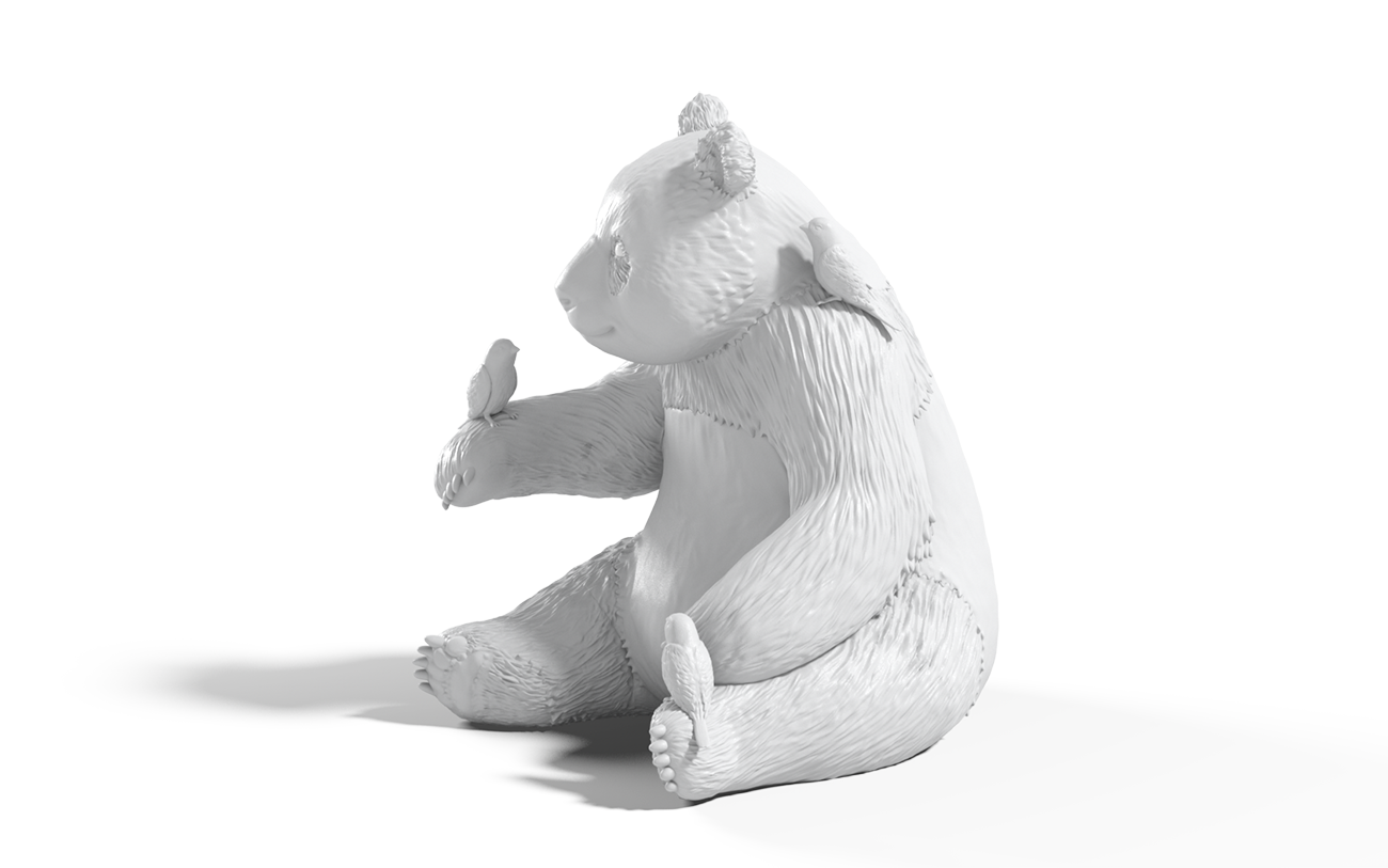LOVE - Panda & Birds - Marcantonio design