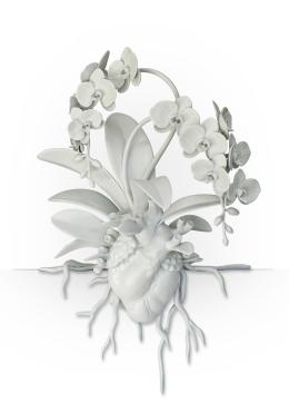 Cuore con Orchidea - Marcantonio design