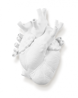 Heart-shaped art vase - Marcantonio design